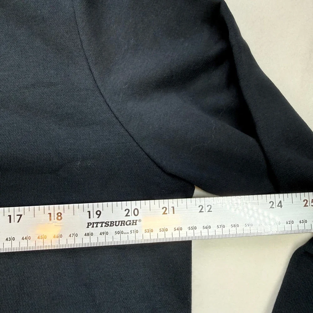 Nike Womens Sportswear Crewneck Sweatshirt Black Yellow Just Do It Logo M NWT